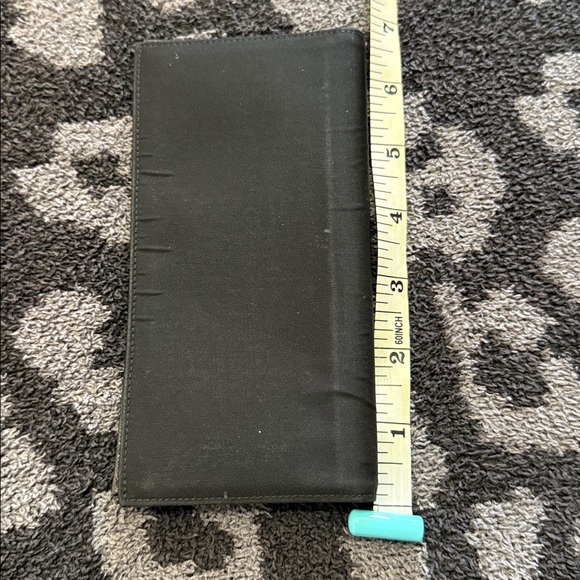 Vitage Prada Black Nylon Chedckbook Wallet - Picture 2 of 7